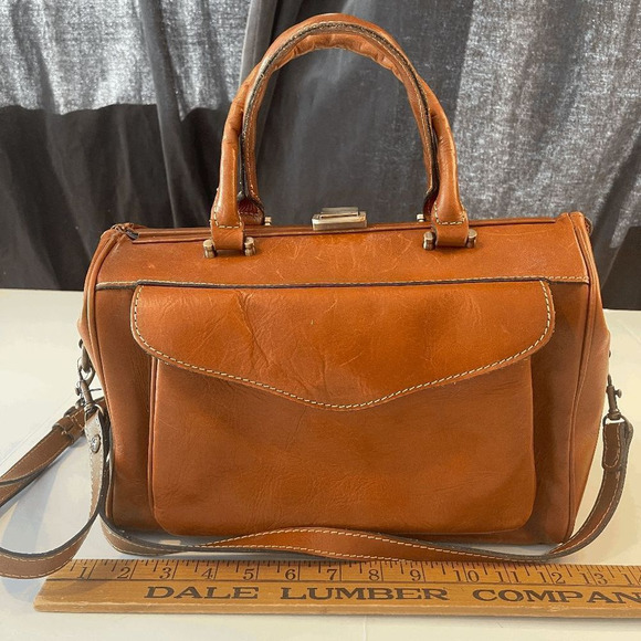 Patricia Nash Large Nieve Brown Frame Clasp Purse - Picture 1 of 9